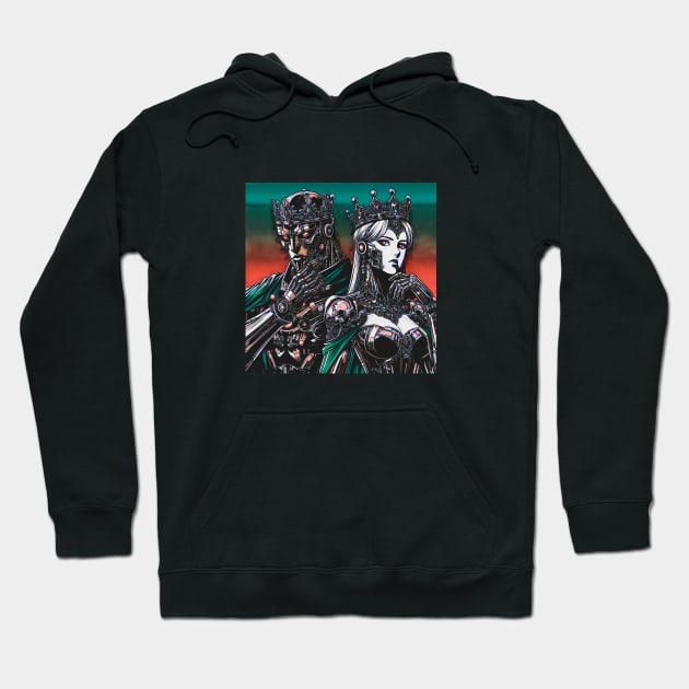 Cyborg King + Queen Hoodie by Cyber Prints